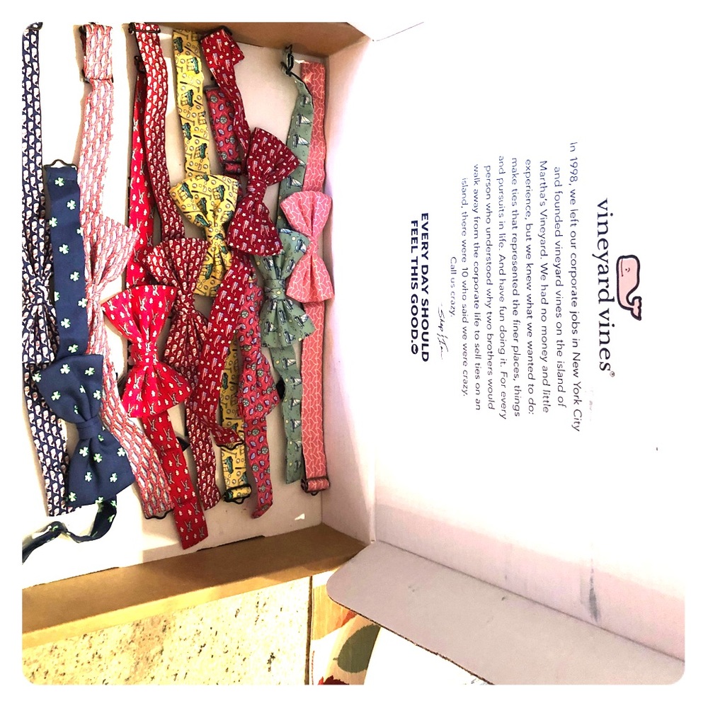 10 boys pre-tied Vineyard Vines bowties
